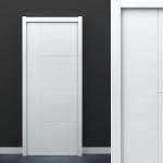 Customization Flush PVC Painting WPC Door Formaldehyde Free Waterproof