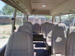 Used Toyota Coaster 17-30 Seater Luxury Seats Desks Gasoline LHD 2017 Made in