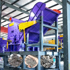 China Aluminum Motor Stator Metal Crusher Machine Multifunctional Metal Scrap Crusher factory