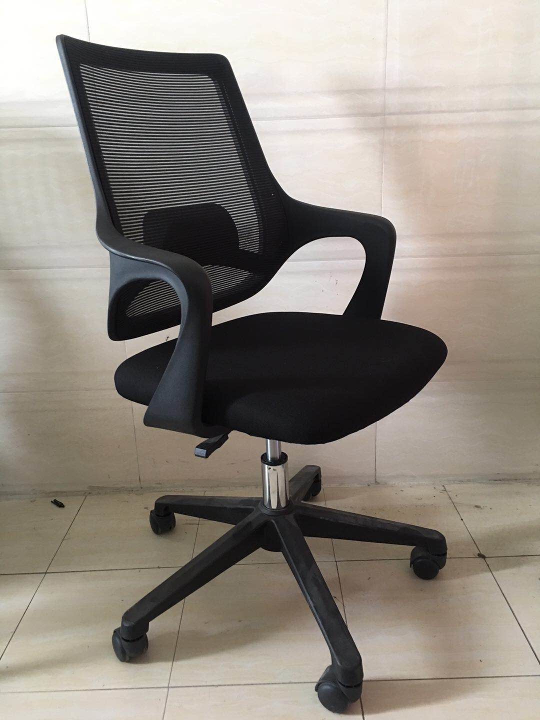 Swivel Mesh Executive Chair , 90d Black Mesh Office Chair With Arms