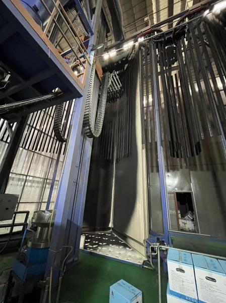 Metal Spraying Booth Aluminum Profile Vertical Automated Powder Coating Line