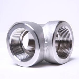 China 3000LB 4inch Sockets Butt Weld Reducing Tee / 40mm solvent weld tee factory