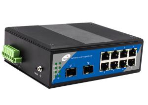 China Cascading Ring Industrial POE Switch , 8 Port Gigabit POE Switch factory
