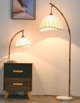 Retro Chinese bamboo floor lamp for homestayliving room sofa study bedside lamp