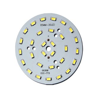 China Single Sided Double Sided LED Light Aluminum Substrate Pcb Round on sale