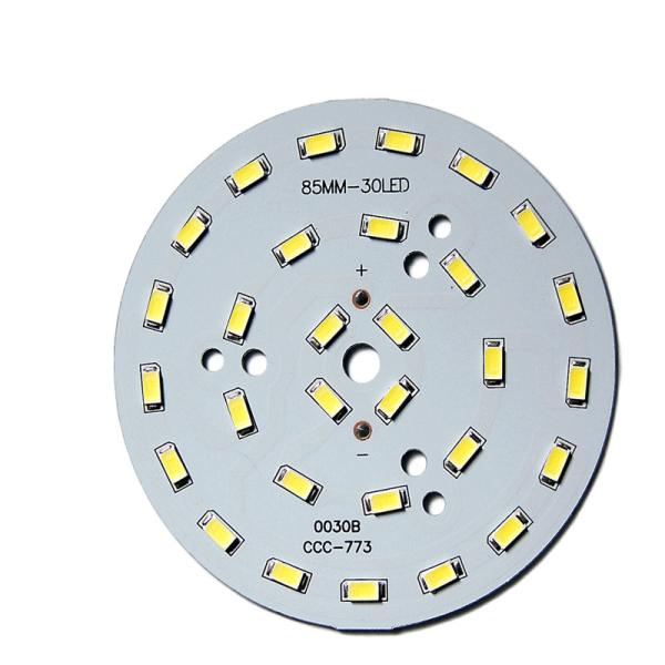 China Single Sided Double Sided LED Light Aluminum Substrate Pcb Round factory