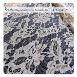 Eco Friendly Lace Metallic Nylon Fabric For Apparel Black CY-LW0219