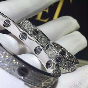 China C love bracelet 18k gold white gold yellow gold rose gold diamond bracelet Jewelry factory in Shenzhen, China factory
