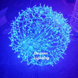 China christmas mall decoration hanging led foldable ball lights factory