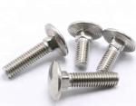 8mm Round Head Square Neck Carriage Bolt Shallow Dome Plain Unthreaded Shank