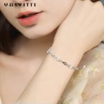 19.5cm 5 Gram Silver Slider Bracelet Love Heart Bracelet Gold ODM