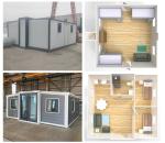 2 Story Expandable Cabin Homes Villa Prefab Home Container House for Apartment