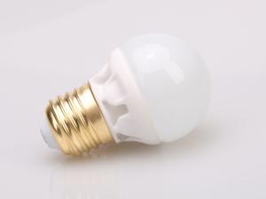 China Bright Plastic / Glass 400LM G45 LED Bulb AC100 - 240V 5 Watt 2700K - 6400K factory