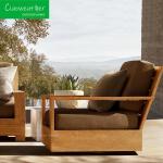 Customized Color Teakwood Frame Wooden Villa Leisure Hotel Garden Swimming Pool