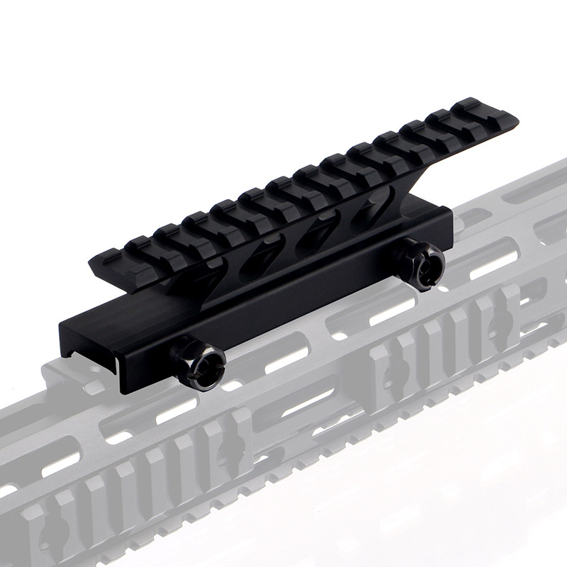 6061 Aircraft Grade Aluminum Riser Mount High Profile 5.5 Inch L / 13 Slot