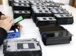 Black Gold White Mobile Phone LCD Touch Screen Display / Cellphone Accessories