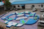 Manufacturer Commercial Sea Inflatable Water Park With Climbing Walls Slides