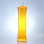 Custom Cap 500ml 700ml 750ml Unique Shape Glass Bottle for Rum Vodka Whisky