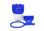 5'' Atlas style solo water filter housings with 1'' brass inlet/outlet port