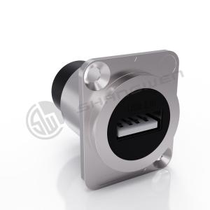 China Ip65 Waterproof Panel Mount Connector 4 Pin Audio Video Connector For Data Cable factory