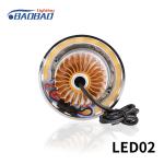 LED02 Double angel eye without fan motorcycle led headlight projector lens