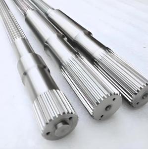 China German Material Single Key Shaft Diameter 10mm - 240mm Twin Screw Extrusion Shaft factory