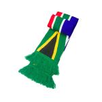 Custom design double layer knit jacquard acrylic scarfs South Africa souvenir