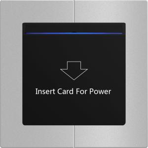China Hotel Room Key Card Holder Save Energy Standard 86mm wall box installation factory