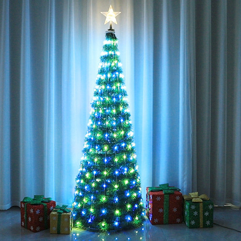 1.8M LED Smart Remote Control RGB Christmas Tree Fairy String Light Copper Wire Fairy Light DIY Holiday Wedding Garland