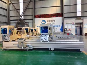 China CNC Double Head Cutting Saw Aluminum Window Cutting Machine factory