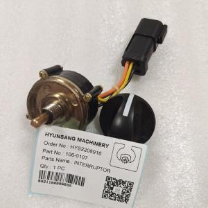 China Excavator Parts Rotary Switch Interruptor 106-0107 1060107 For 311C 312C 314C 315C factory
