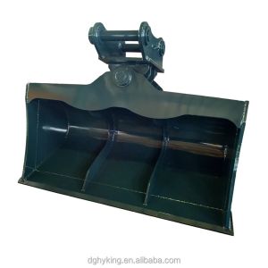 Excavator Tilt Bucket with 2 pcs Cylinder Design and +/-45 Degree Tilt for 0