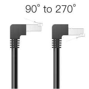 China Factory Direct CAT 6 Ethernet Cable Connector Accessories Right Angle Plug factory