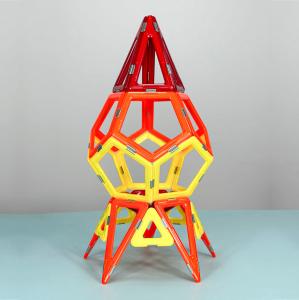 China Mecha Rocket Launcher 3d Magnetic Building Block Sets Magnetic Geometric Tiles factory