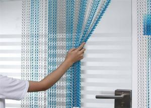 China Aluminum Alloy Chain Link Decoration Wire Mesh Screen Curtain Blue Color factory