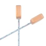 2m 6ft Steel Tape Measure With Square Solid Wood Casing Case