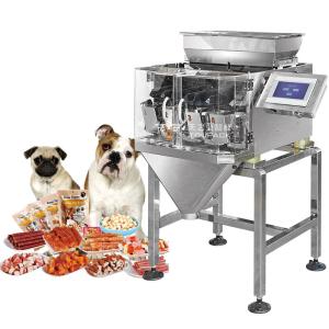China Wet Pet Food And Dry Pet Food Multihead Weigher Packing Machine Dog Cat Food Weighing 120g 240g 400g 1kg Pouch Packing Machine factory