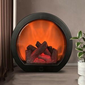 China Fireplace Power Decoration LED Flame Lights Firewood Simulation Desktop factory