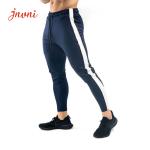 Zipper Men Running Pants Sports Fitness Tights Gym Jogger Bodybuilding