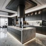 Custom Complete Modern Gloss Melamine Kitchen Cabinet Island Furniture