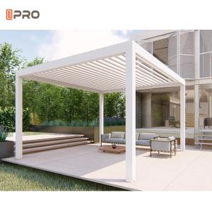 China Waterproof Louver Modern Aluminum Pergola Bioclimatic Outdoor Gazebo factory