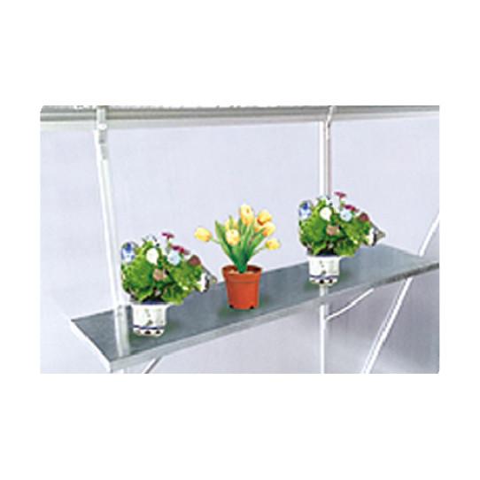 Green Aluminium Greenhouse Accessories 1.0mm 1.2mm 3 Tier Slated Staging For