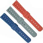 SHX Silicone Rubber Watch Strap Bands 18mm 20mm Multi Color