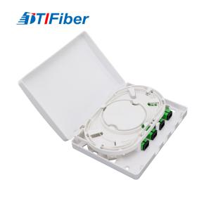 China SC 4 Port FTTH Mini Fiber Optic Terminal Box Indoor Wall Mount factory