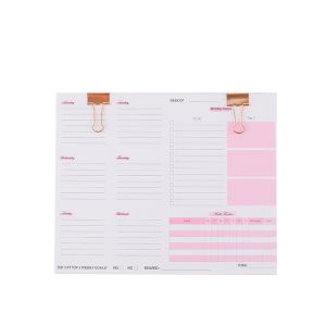 Offset Printing Custom Durable Softring Binding Weekly Planners and Notebooks 50