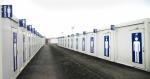 Removable Flat Pack Light Steel Container Portable Toilet Cabin For Sale