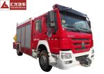 1300 Gallons Water Tower Fire Truck , Fire Service Truck 500 Gallons Foam Cost