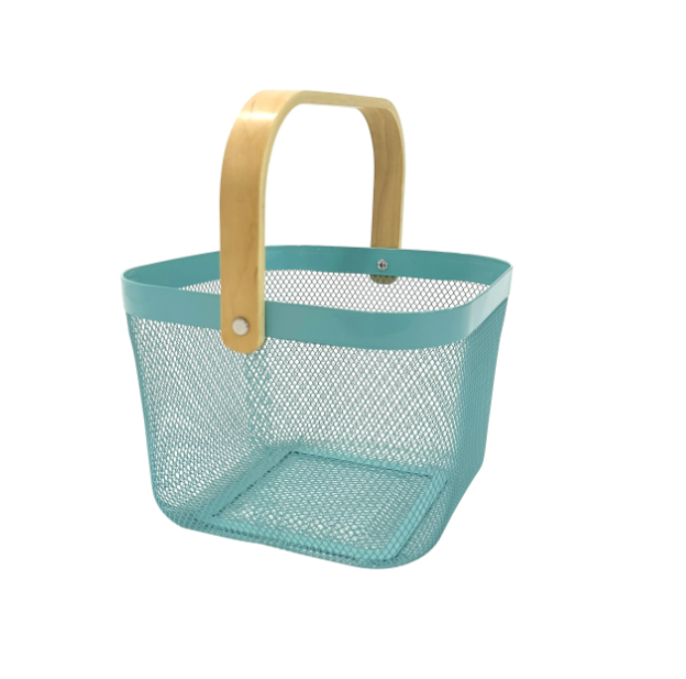 Modern Design Storage Solution Powder Coated Mesh Fruit Basket for Home Storage