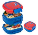 1400ml Plastic Bento Lunch Box Freezer Safe Double Layer For Kids Leakproof