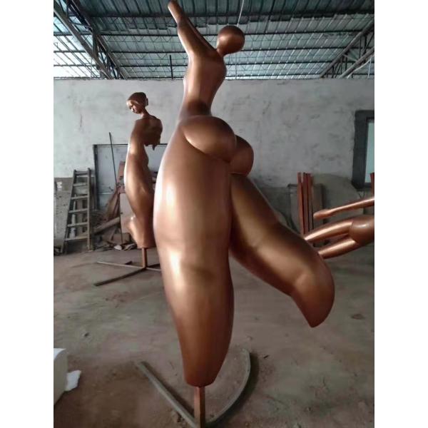 Metallic Copper Decorative Metal Sculptures Pure Handwork Abstract Expressionism Sculpture